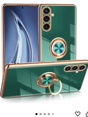 Amazon Samsung Galaxy S24 Case with Magnetic Kickstand Dark Green